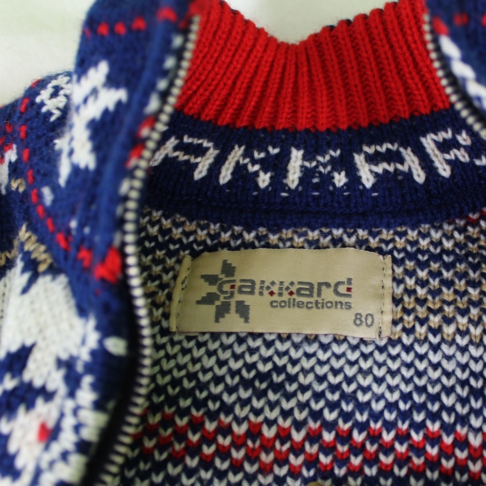 SOLD. Gakkard Nordic Zip Sweater Boys 2T Elk Buck - Picture 6 of 8